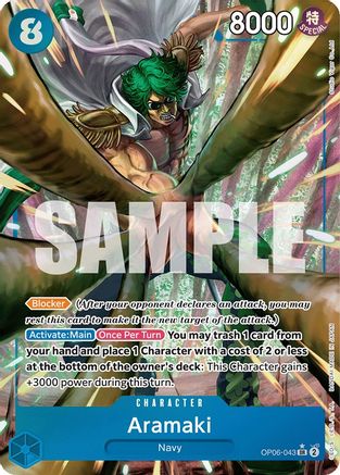 Aramaki (Alternate Art) (OP06-043) - [Wings of the Captain] Foil
