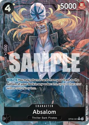 Absalom (Alternate Art) (OP06-081) - [Wings of the Captain] Foil