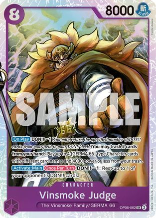 Vinsmoke Judge (OP06-062) - [Wings of the Captain] Foil
