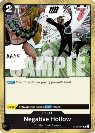 Negative Hollow (OP06-097) - [Wings of the Captain] Foil
