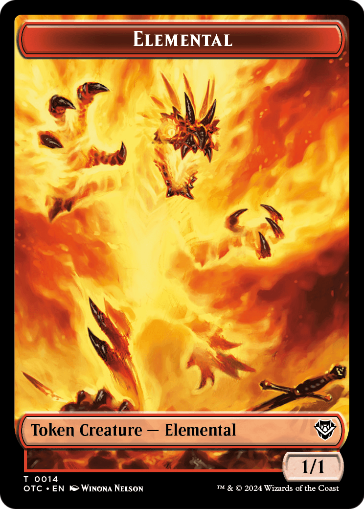 Elemental  [Outlaws of Thunder Junction Commander Tokens] Foil