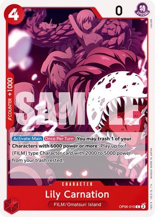 Lily Carnation (OP06-015) - [Wings of the Captain]
