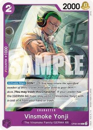 Vinsmoke Yonji (066) (OP06-066) - [Wings of the Captain]