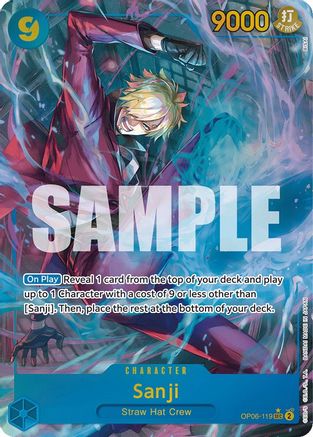 Sanji (Alternate Art) (OP06-119) - [Wings of the Captain] Foil