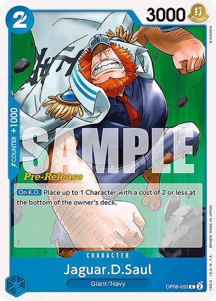 Jaguar.D.Saul (OP06-053) - [Wings of the Captain Pre-Release Cards]