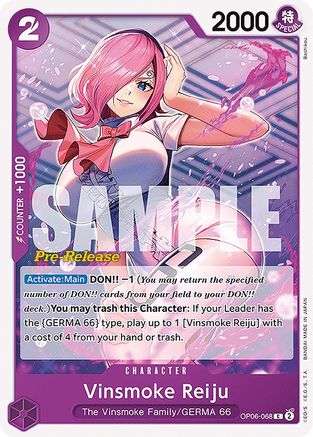 Vinsmoke Reiju (068) (OP06-068) - [Wings of the Captain Pre-Release Cards]