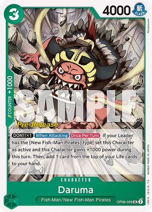 Daruma (OP06-029) - [Wings of the Captain Pre-Release Cards]