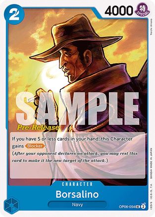 Borsalino (OP06-054) - [Wings of the Captain Pre-Release Cards]