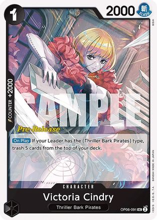 Victoria Cindry (OP06-091) - [Wings of the Captain Pre-Release Cards]