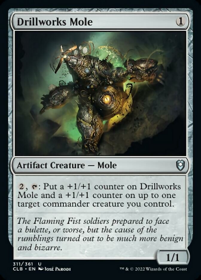 Drillworks Mole [Commander Legends: Battle for Baldur's Gate] Foil