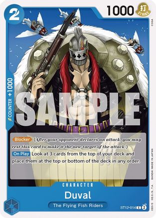 Duval (ST12-014) - [Starter Deck 12: Zoro and Sanji]