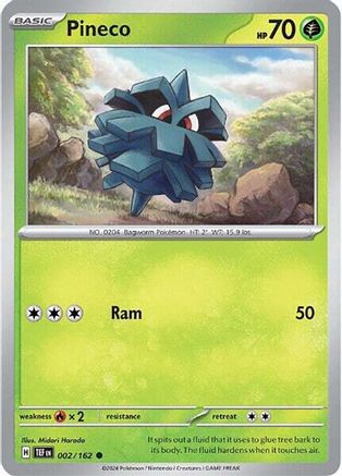 Pineco (002/162) [Scarlet & Violet: Temporal Forces] Reverse Holofoil