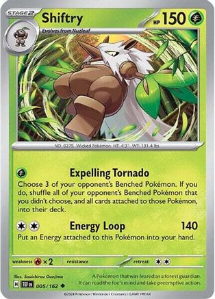 Shiftry (005/162) [Scarlet & Violet: Temporal Forces] Reverse Holofoil