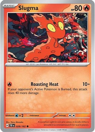 Slugma (028/162) [Scarlet & Violet: Temporal Forces] Reverse Holofoil