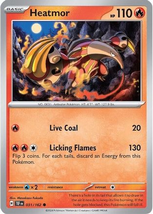 Heatmor (031/162) [Scarlet & Violet: Temporal Forces] Reverse Holofoil