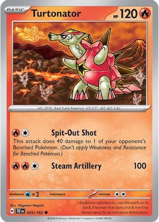 Turtonator (035/162) [Scarlet & Violet: Temporal Forces] Reverse Holofoil