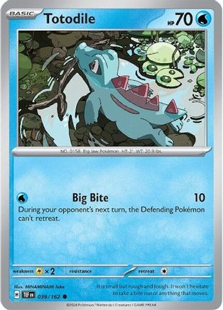 Totodile (039/162) [Scarlet & Violet: Temporal Forces] Reverse Holofoil