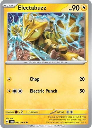Electabuzz (053/162) [Scarlet & Violet: Temporal Forces] Reverse Holofoil