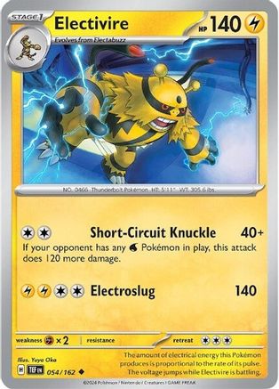 Electivire (054/162) [Scarlet & Violet: Temporal Forces] Reverse Holofoil