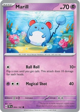 Marill (064/162) [Scarlet & Violet: Temporal Forces] Reverse Holofoil