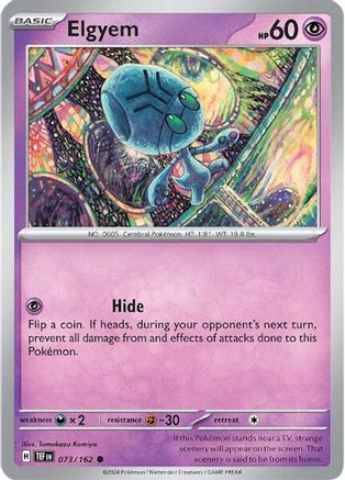 Elgyem (073/162) [Scarlet & Violet: Temporal Forces] Reverse Holofoil