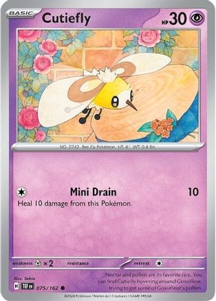 Cutiefly (075/162) [Scarlet & Violet: Temporal Forces] Reverse Holofoil