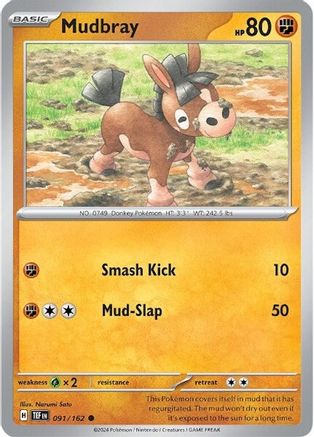 Mudbray (091/162) [Scarlet & Violet: Temporal Forces] Reverse Holofoil