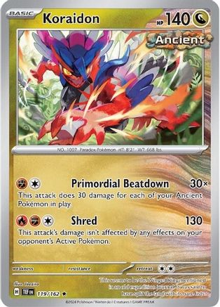 Koraidon (119/162) [Scarlet & Violet: Temporal Forces] Reverse Holofoil