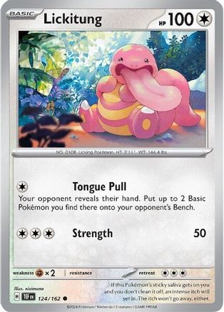 Lickitung (124/162) [Scarlet & Violet: Temporal Forces] Reverse Holofoil