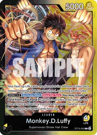 Monkey.D.Luffy (003) (ST13-003) - [Ultra Deck: The Three Brothers] Foil