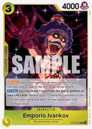 Emporio.Ivankov (ST13-005) - [Ultra Deck: The Three Brothers] Foil