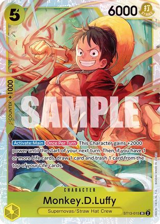 Monkey.D.Luffy (015) (ST13-015) - [Ultra Deck: The Three Brothers] Foil