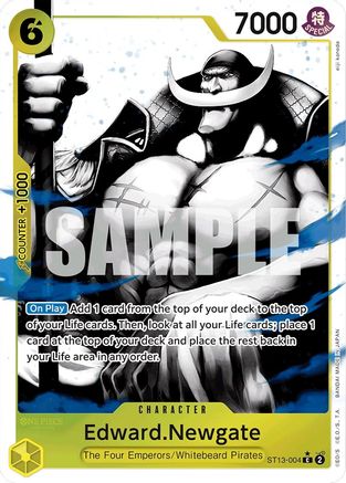 Edward.Newgate (Parallel) (ST13-004) - [Ultra Deck: The Three Brothers] Foil