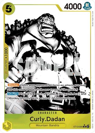 Curly.Dadan (Parallel) (ST13-006) - [Ultra Deck: The Three Brothers] Foil