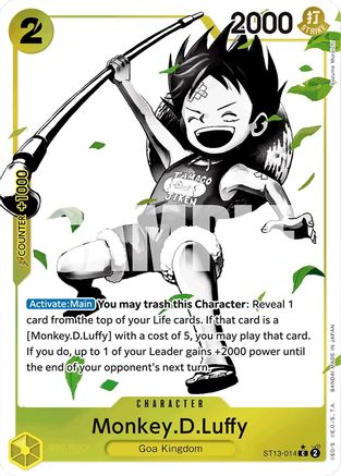 Monkey.D.Luffy (014) (Parallel) (ST13-014) - [Ultra Deck: The Three Brothers] Foil
