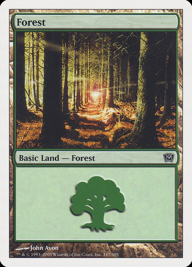 Forest (347) [Ninth Edition] Foil