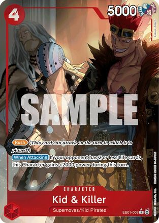 Kid & Killer (Alternate Art) (EB01-003) - [Extra Booster: Memorial Collection] Foil