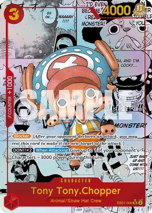 Tony Tony.Chopper (Alternate Art) (Manga) (EB01-006) - [Extra Booster: Memorial Collection] Foil