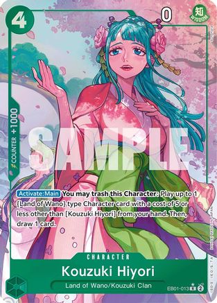 Kouzuki Hiyori (Alternate Art) (EB01-013) - [Extra Booster: Memorial Collection] Foil