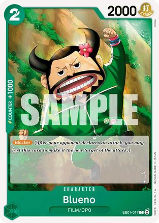 Blueno (017) (EB01-017) - [Extra Booster: Memorial Collection]