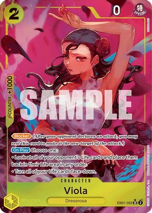 Viola (Alternate Art) (EB01-052) - [Extra Booster: Memorial Collection] Foil