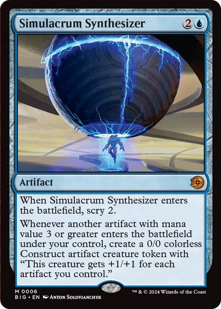 Simulacrum Synthesizer [Outlaws of Thunder Junction: The Big Score] Foil