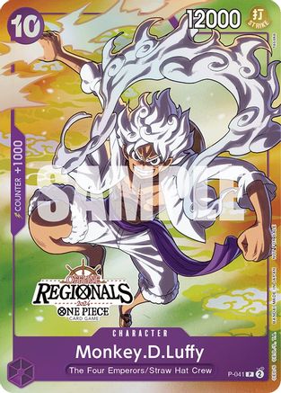 Monkey.D.Luffy (041) (Offline Regional 2024 Vol. 2) [Participant] (P-041) - [One Piece Promotion Cards] Foil