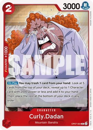 Curly.Dadan (OP07-004) - [500 Years in the Future] Foil