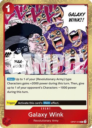 Galaxy Wink (OP07-016) - [500 Years in the Future] Foil