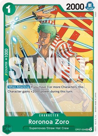 Roronoa Zoro (034) (OP07-034) - [500 Years in the Future]