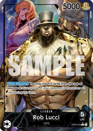 Rob Lucci (079) (Parallel) (OP07-079) - [500 Years in the Future] Foil