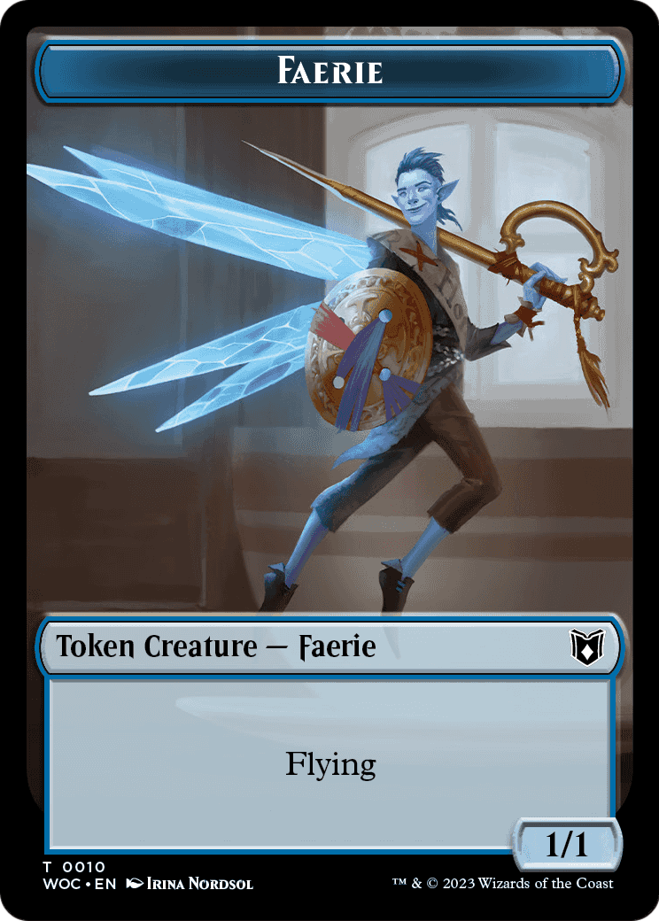 Faerie  [Wilds of Eldraine Commander Tokens] Foil