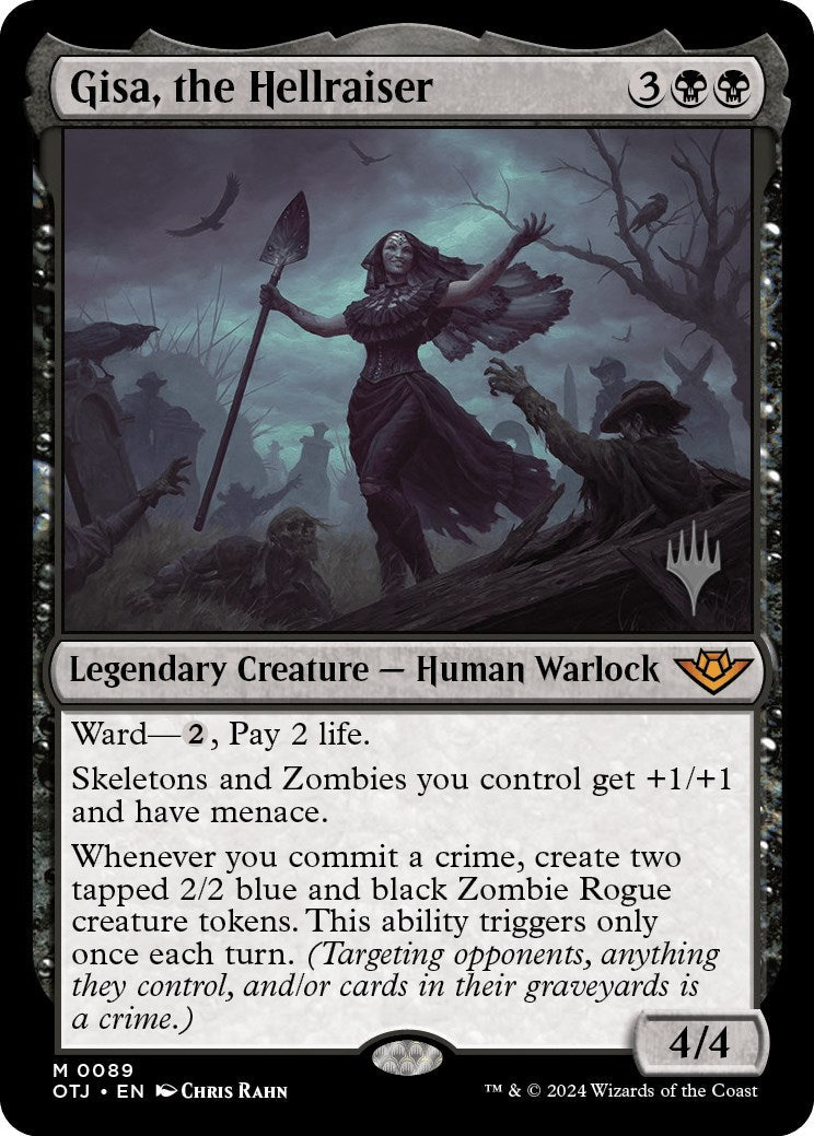 Gisa, the Hellraiser (Promo Pack) [Outlaws of Thunder Junction Promos] Foil