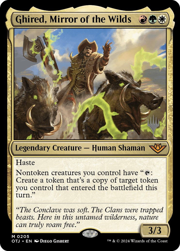 Ghired, Mirror of the Wilds (Promo Pack) [Outlaws of Thunder Junction Promos] Foil